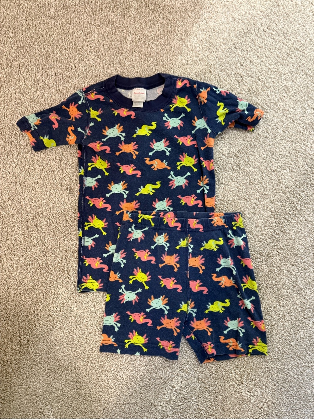Hanna Andersson Axolotl Short John Pajamas
